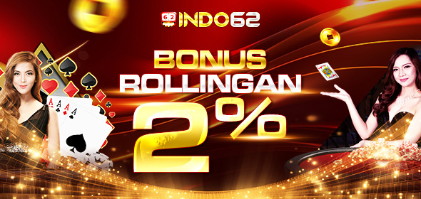 Bonus Rollingan Slot dan Live Casino up to 2%